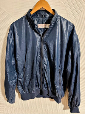 Vintage Turnberry Classics Golf Collection Nylon Windbreaker in Blue